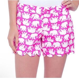 New Lilly PulitzerPink  Elephant Print buttercup Women's Shorts